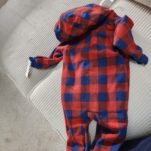 Nwt 12m carters fleece zip up - Picture 3 of 3